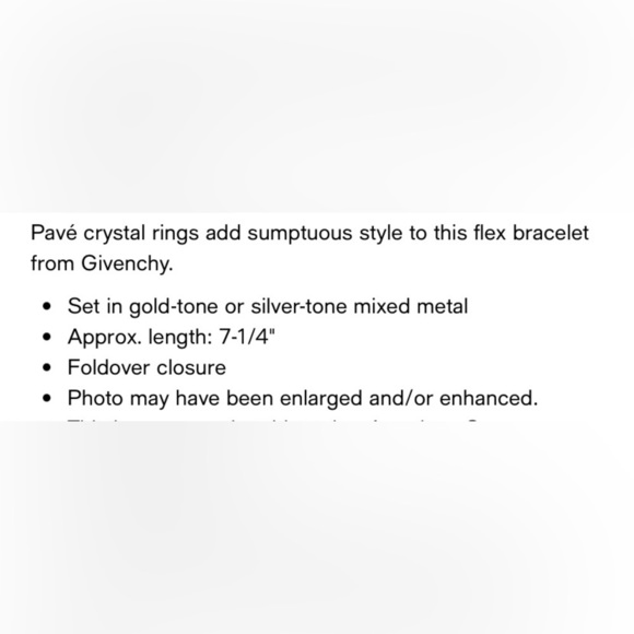 GIVENCHY Pavé Crystal Orb Flex Bracelet OS UNI NWT Silver / Blue - Picture 2 of 3